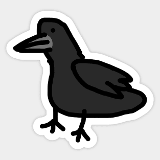 Goofy crow Sticker